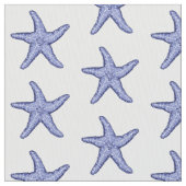 青白ヒトデ ファブリック (クローズアップ)