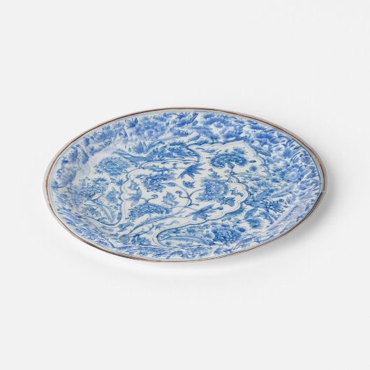 青白フェイク磁流フローラ ペーパープレート (アングル)