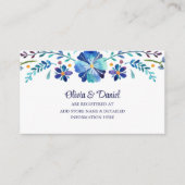 青白フラワーフェスタ結婚の登録簿 エンクロージャーカード (正面)