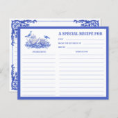 青白フローラティーセットレシピカード (正面/裏面)