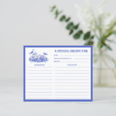 青白フローラティーセットレシピカード (スタンド正面)