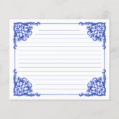 青白フローラティーセットレシピカード (裏面)