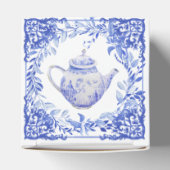 青白フローラブライダルシャワー フェイバーボックス (上部)