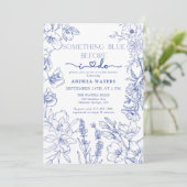 青白フローラブライダルシャワー 招待状 (スタンド正面)