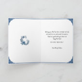 青白フローラ中国の旧正月 カード (内部)