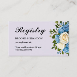 青白フローラ結婚登録簿 エンクロージャーカード