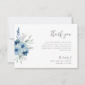 青白フローラ葬儀サンキューカード サンキューカード (正面)