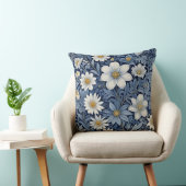 青白フローラ クッション (椅子)