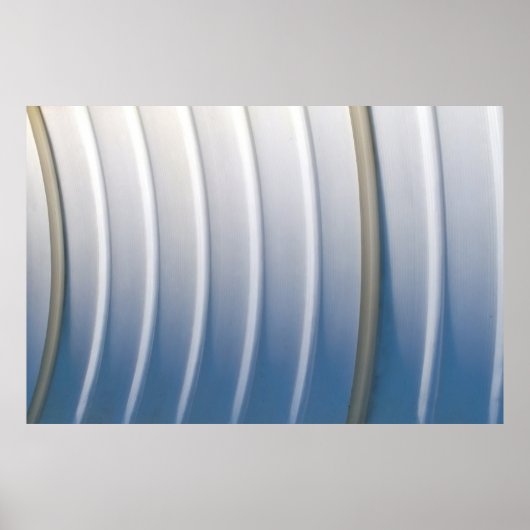 青白プラスチック容器 ポスター (正面)