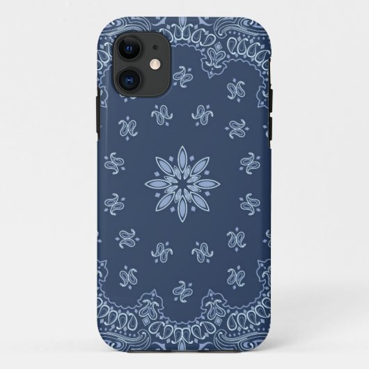 青白ペイズリー模様 Case-Mate iPhoneケース (裏面)