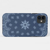 青白ペイズリー模様 Case-Mate iPhoneケース (裏面(横))