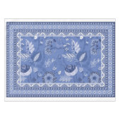 青白ボヘミアン模様 テーブルクロス (正面(横))