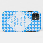 青白ミニマリスト Case-Mate iPhoneケース (裏面(横))