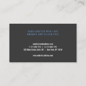 青白ヴィンテージベーカリー柄 名刺 (裏面)