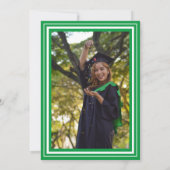 青白写真卒業パーティー 招待状 (裏面)