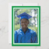 青白写真卒業パーティー 招待状 (裏面)