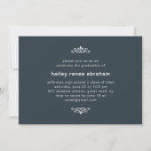 青白写真卒業パーティー 招待状 (正面)