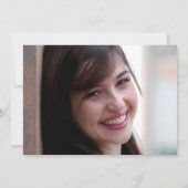 青白写真卒業パーティー 招待状 (裏面)