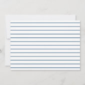 青白卒業式パーティー招待状 招待状 (裏面)