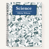 青白図化科学 ノートブック (正面)