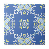 青白地中海の華美エレガント タイル (正面)