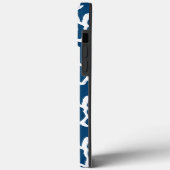 青白抽象芸術サンゴ反復パターン Case-Mate iPhoneケース (裏面 / 左)