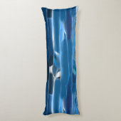 青白抽象芸術 ボディピロー (裏面 (縦))