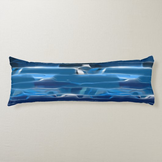 青白抽象芸術 ボディピロー (正面)