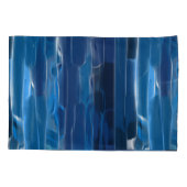 青白抽象芸術 枕カバー (裏面)