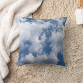 青白曇りスカイピロー クッション (ブランケット)