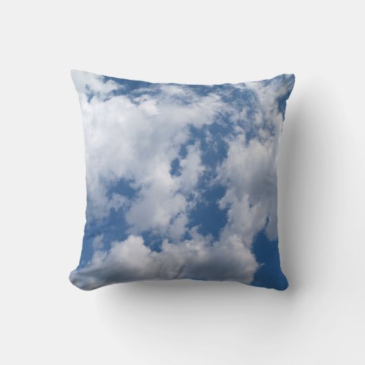 青白曇りスカイピロー クッション (正面)