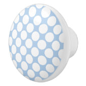 青白水玉模様セラミックノブ セラミックノブ (右)