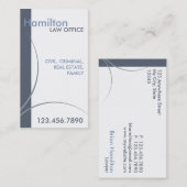 青白法律事務所の名刺 名刺 (正面/裏面)