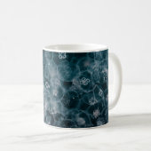 青白泡イラストレーション コーヒーマグカップ (正面右)