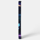 青白熱［赤熱］光を放つユリ夜のフローラ鮮やかファンタジー SAMSUNG GALAXYケース (左側面)