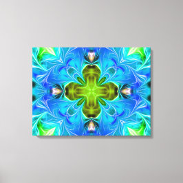 青白熱［赤熱］光を放つ抽象芸術 キャンバスプリント