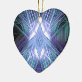 青白熱［赤熱］光を放つ星模様 セラミックオーナメント (左)