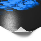 青白熱［赤熱］光を放つ水百合蓮の花抽象芸術8x8 フォトプリント            (角)