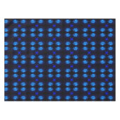 青白熱［赤熱］光を放つ水百合蓮の花抽象芸術 テーブルクロス (正面(横))