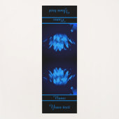 青白熱［赤熱］光を放つ水百合蓮花パーソナライズされた ヨガマット (正面)