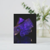 青白熱［赤熱］光を放つ結晶 ポストカード (スタンド正面)