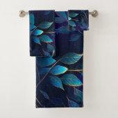 青白熱［赤熱］光を放つ葉タオル バスタオルセット (インサイチュ)