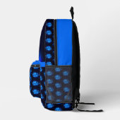 青白熱［赤熱］光を放つ蓮ゆりパーソナライズされた花 プリントバックパック (右)