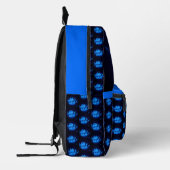 青白熱［赤熱］光を放つ蓮ゆりパーソナライズされた花 プリントバックパック (左)