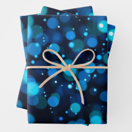 青白熱［赤熱］光を放つ《写真》ぼけ味ライト抽象芸術 ラッピングペーパーシート