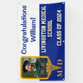 青白王室の医学校卒業 横断幕 (縦)