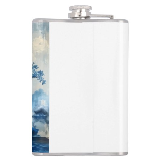 青白磁デザイン フラスク (裏面)