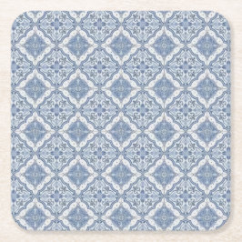 青白磁プリント スクエアペーパーコースター