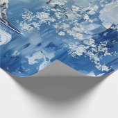 青白磁中国中華細工さくらんぼ ラッピングペーパー (角)