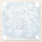 青白磁 チャイニーズ・チノワール チェリー ガラスコースター (裏面)